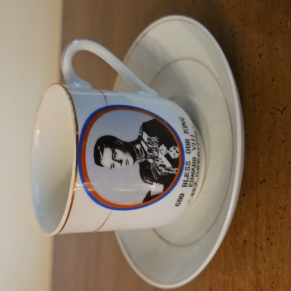 Antique Commemorative Cup & Saucer King Edward VIII